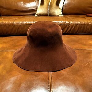 Vintage Borsalino Brown Wool Hat Made in Italy